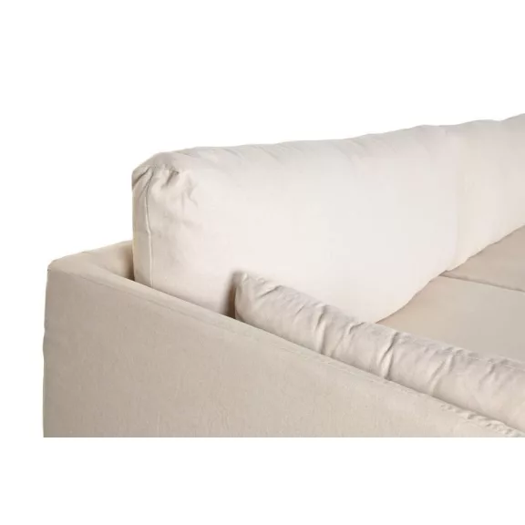 Kanapé vászon 270x86x80 cm bézs