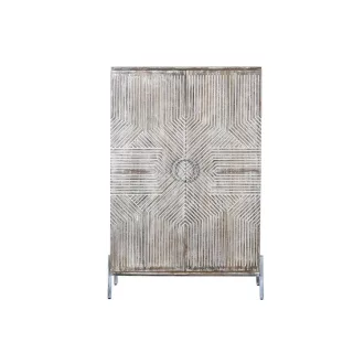 Szekrény mangófa 85x38x134 cm fehér