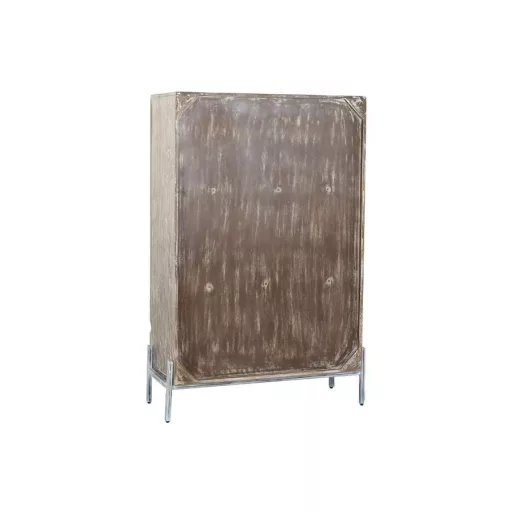 Szekrény mangófa 85x38x134 cm fehér