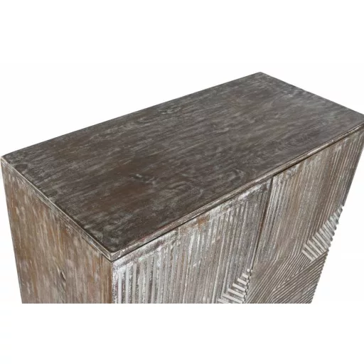 Szekrény mangófa 85x38x134 cm fehér