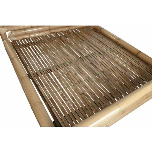 Ágy bambusz 202,5x220x74 cm natúr