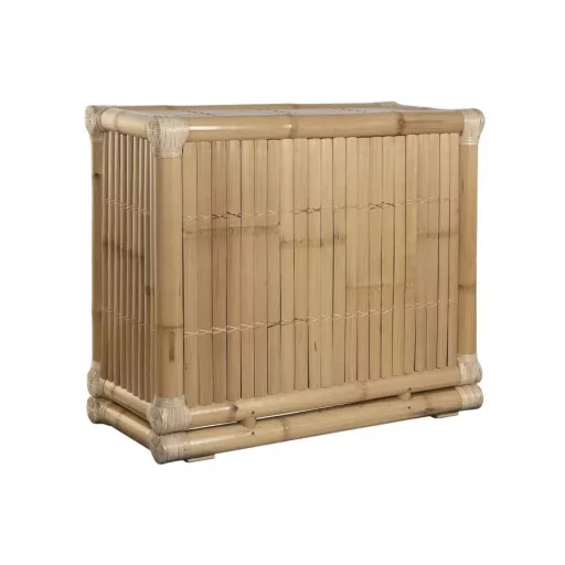 Fiókos szekrény bambusz 112x50x95 cm natúr
