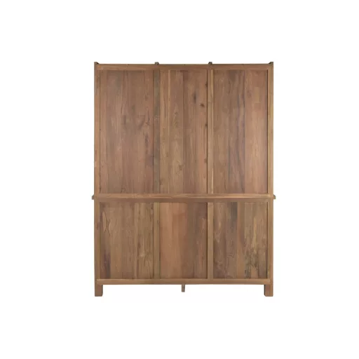 Vitrin újrahasznosított teakfa 160x45x210 cm barna