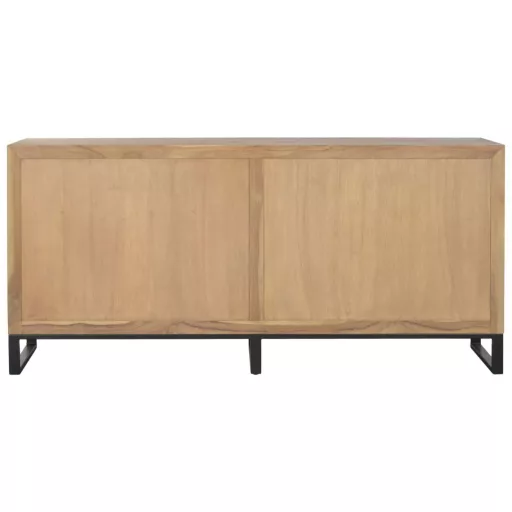 Tálalószekrény teakfa 180x40x85 cm barna