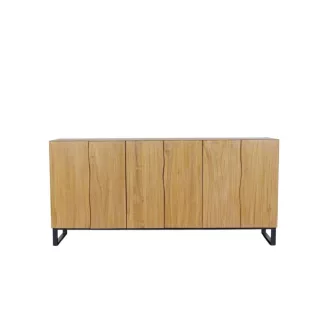 Tálalószekrény teakfa 180x40x85 cm barna