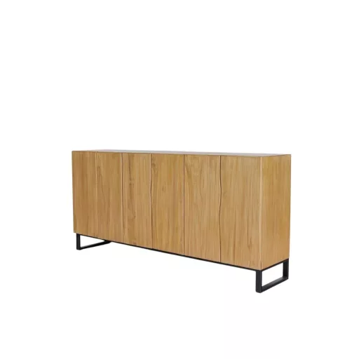 Tálalószekrény teakfa 180x40x85 cm barna