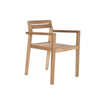 Karosszék teakfa 58x53x75 cm barna