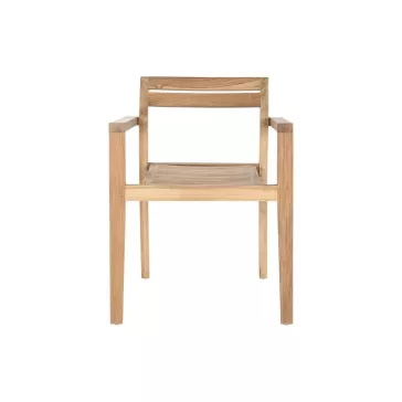Karosszék teakfa 58x53x75 cm barna