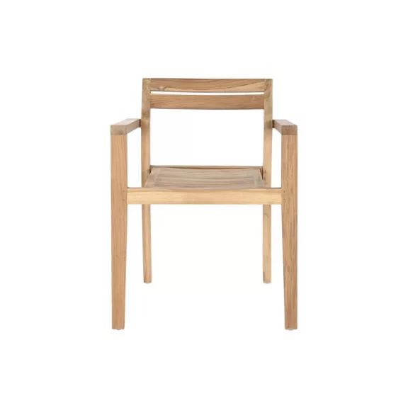 Karosszék teakfa 58x53x75 cm barna