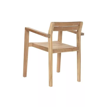 Karosszék teakfa 58x53x75 cm barna