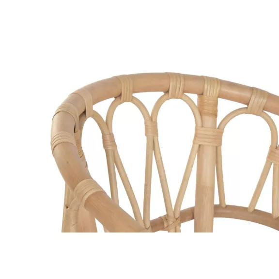 Silla ratan poliester 56x56x77 natural