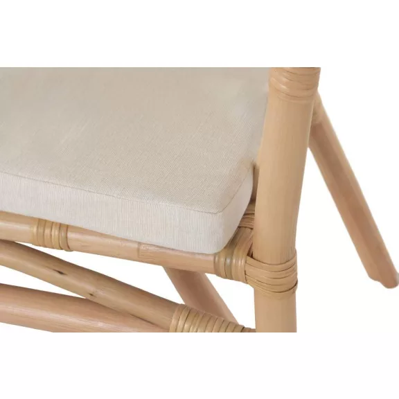 Silla ratan poliester 56x56x77 natural