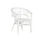 Silla ratan poliester 56x62x78 blanco