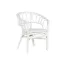 Silla ratan poliester 56x62x78 blanco