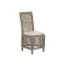 Silla madera de mahogany ratan 47x61x106 marron