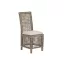 Silla madera de mahogany ratan 47x61x106 marron
