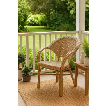 Silla ratan 65x69x87 natural
