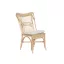 Silla ratan poliester 54x67x97 cojin beige