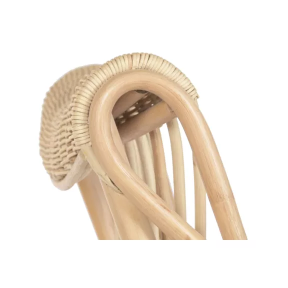 Silla ratan poliester 54x67x97 cojin beige