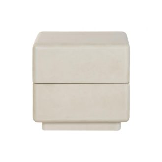 Modern fehér éjjeliszekrény – 48×38×46 cm