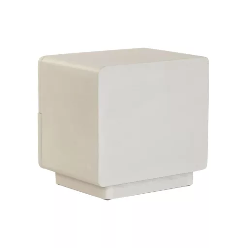 Modern fehér éjjeliszekrény – 48×38×46 cm