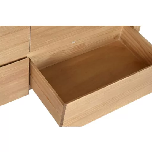 Fenyő komód 120×40×80 cm