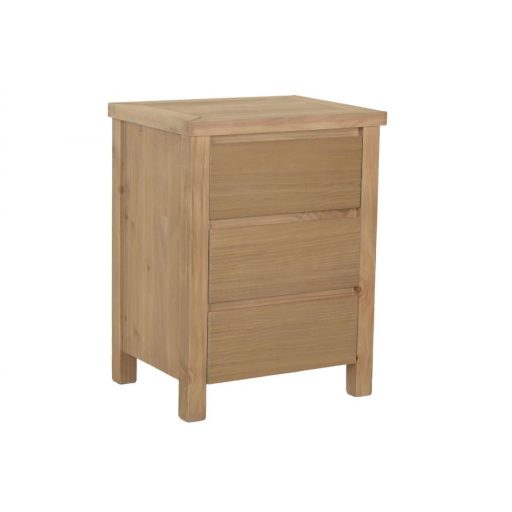 Éjjeliszekrény fenyőfából – natúr, 50×40×66 cm