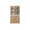 Vitrina madera reciclada 90x43x170 hormigon blanco