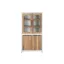 Vitrina madera reciclada 90x43x170 hormigon blanco