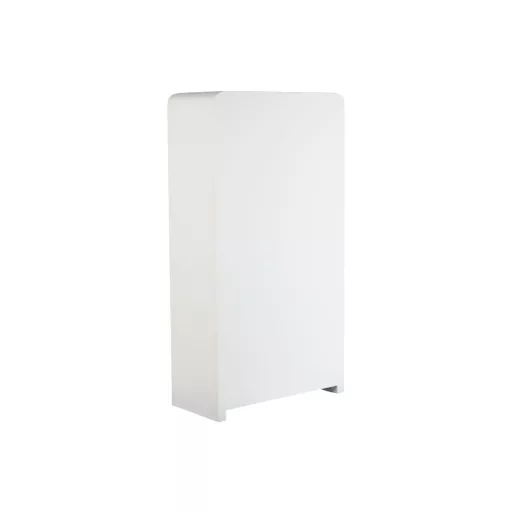 Vitrina madera reciclada 90x43x170 hormigon blanco