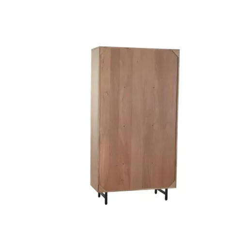 Vitrina acacia cristal 100x40x185 marron