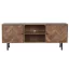 Mueble tv acacia metal 140x40x58 marron