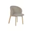 Silla madera de hevea poliester 58x58x79 marron