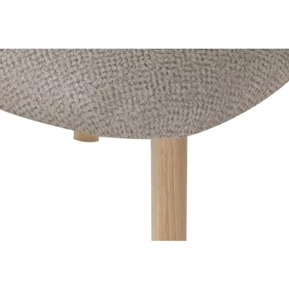 Silla madera de hevea poliester 58x58x79 marron