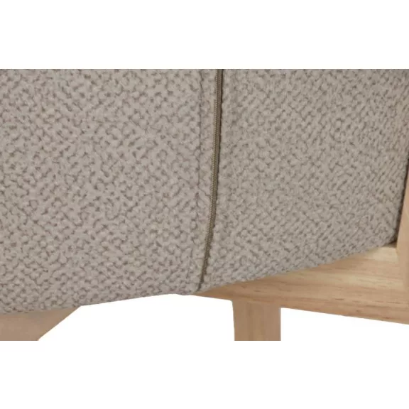 Silla madera de hevea poliester 58x58x79 marron