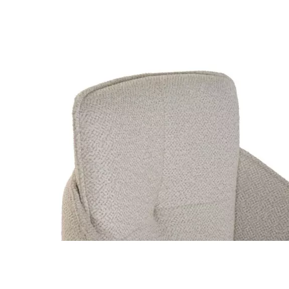 Silla madera de hevea poliester 59x60x86,5 beige