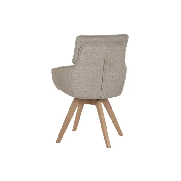 Silla madera de hevea 59x62,5x90 giratorio