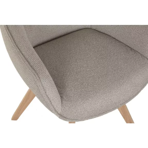 Silla madera de hevea 59x62,5x90 giratorio