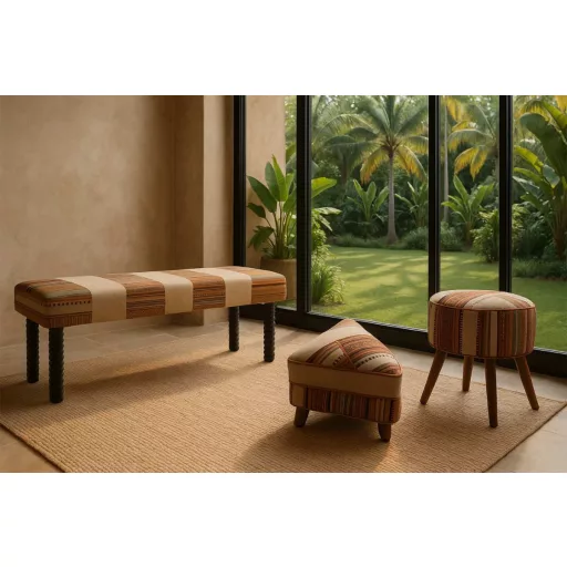 Reposapies algodon mango 40x40x45 con tapa