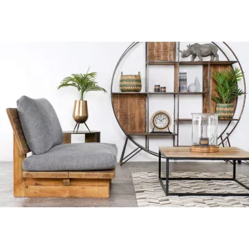 Sillon madera reciclada pino 95x88x75 envejecido