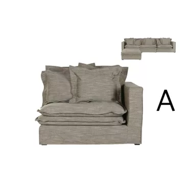 Modulo sofa izq/der poliester 120x120x95 verde