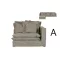 Modulo sofa izq/der poliester 120x120x95 verde
