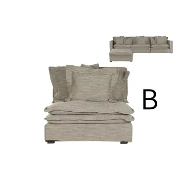 Modulo central sofa poliester 102x120x95 verde