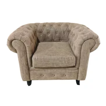 Sillon madera pu 110x81x76 marron