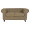 Sofa madera pu 160x82x76 marron