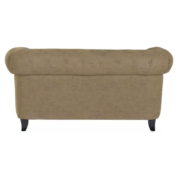 Sofa madera pu 160x82x76 marron