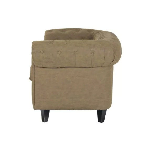 Sofa madera pu 160x82x76 marron
