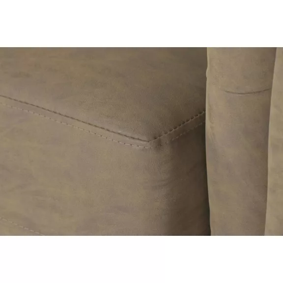 Sofa madera pu 160x82x76 marron