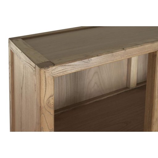 Újrahasznosított olmo (szilfa) fából készült polcos szekrény, 120×38×190 cm