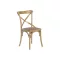 Silla olmo ratan 50x52,5x88 crossback envejecido